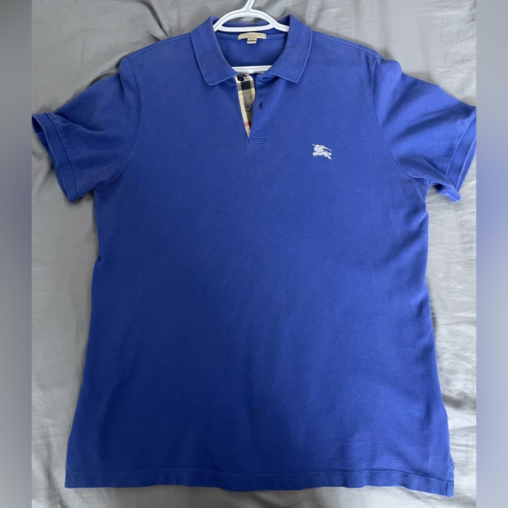 Blue Burberry Polo shirt